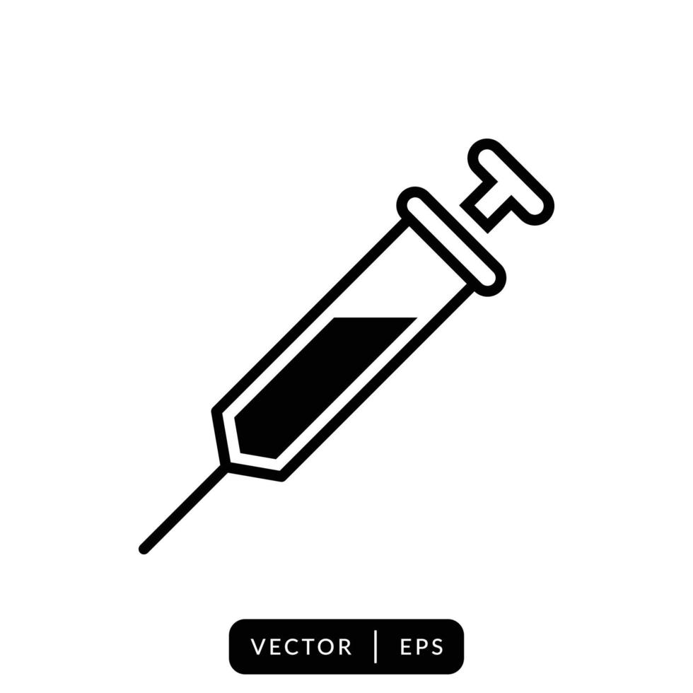 Syringe Icon Vector Design Template