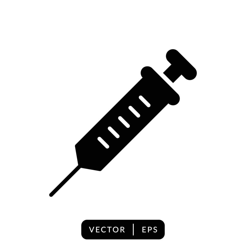 Syringe Icon Vector Design Template