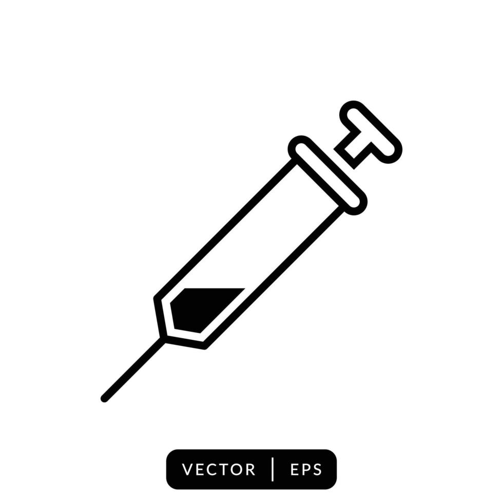Syringe Icon Vector Design Template