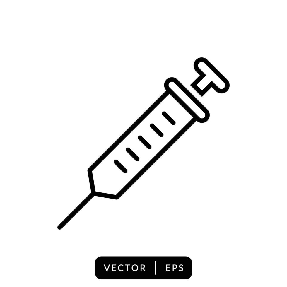 Syringe Icon Vector Design Template