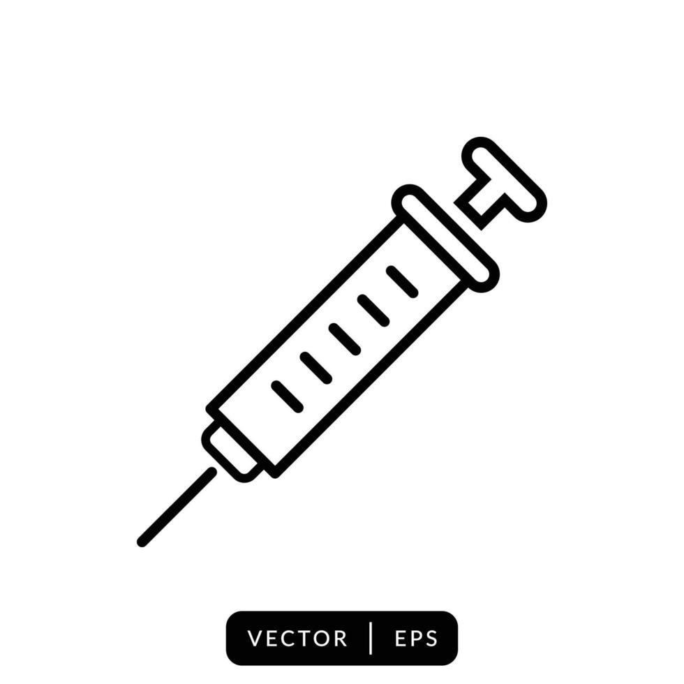 Syringe Icon Vector Design Template