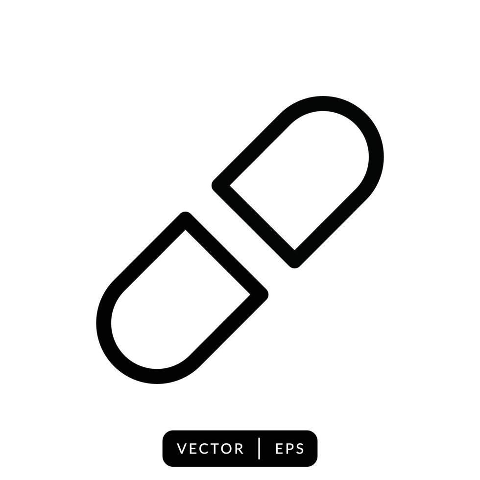 Simple Capsule Icon Vector Design