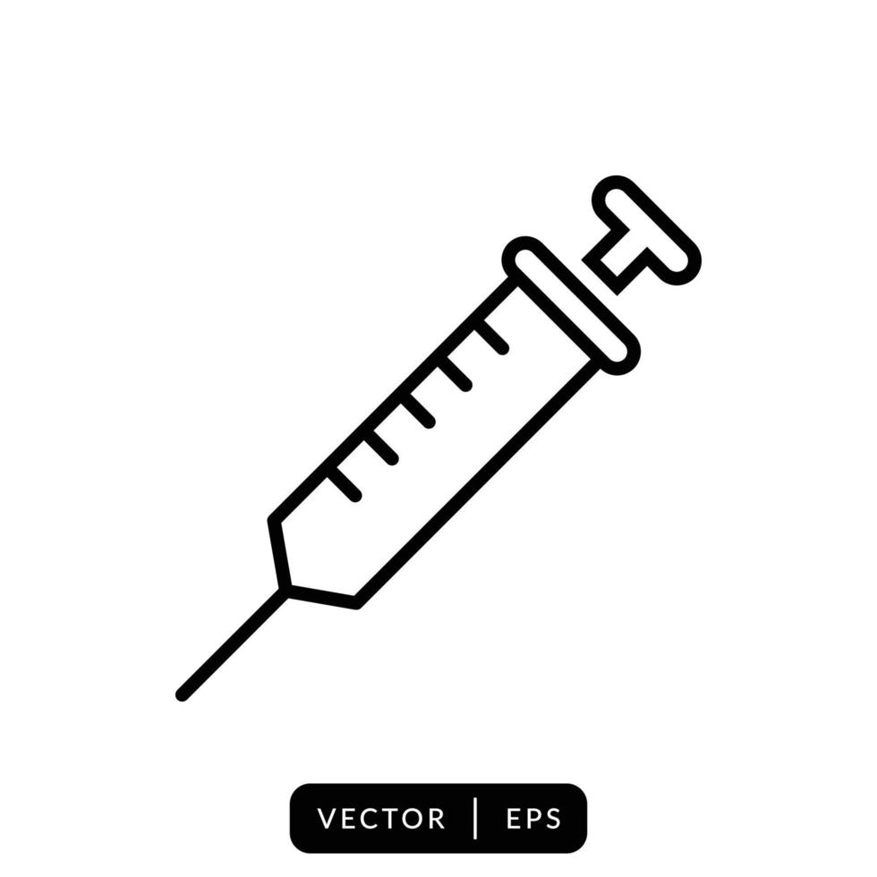 Syringe Icon Vector Design Template