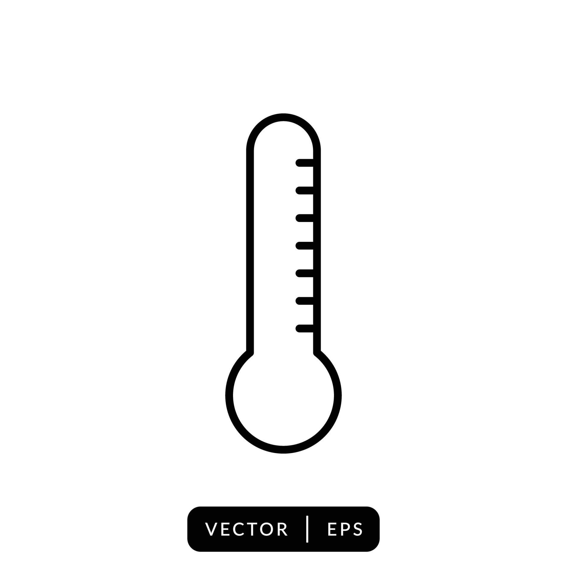 Thermometer Icon Vector Symbol Sign Design 5886756 Vector Art at Vecteezy