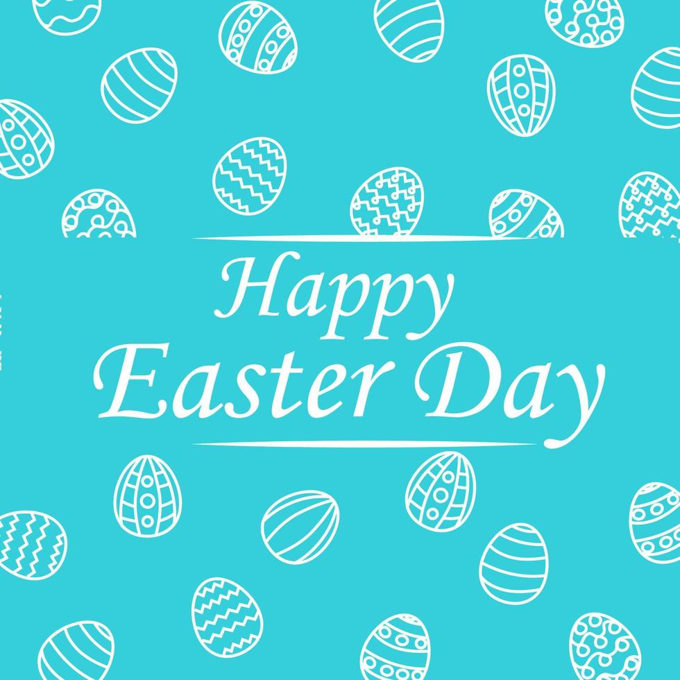 Happy easter Easter eggs seamless pattern, festive wrapping texture greeting card.Vector illustration cute background blue card for wallpaper, wrapping. vector