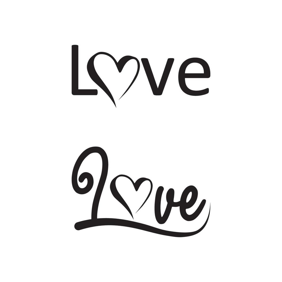 hearts and Beauty Love set Vector illustration design