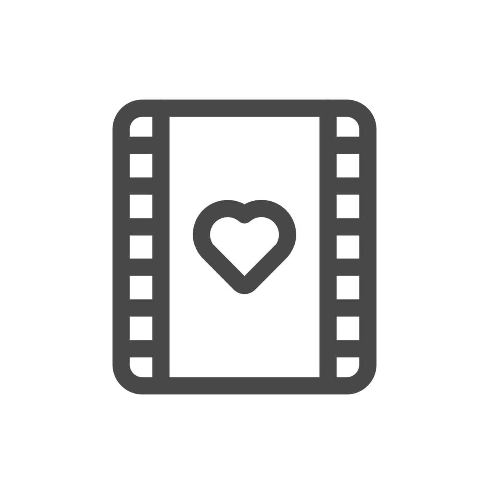 Romantic Movie with Heart vector