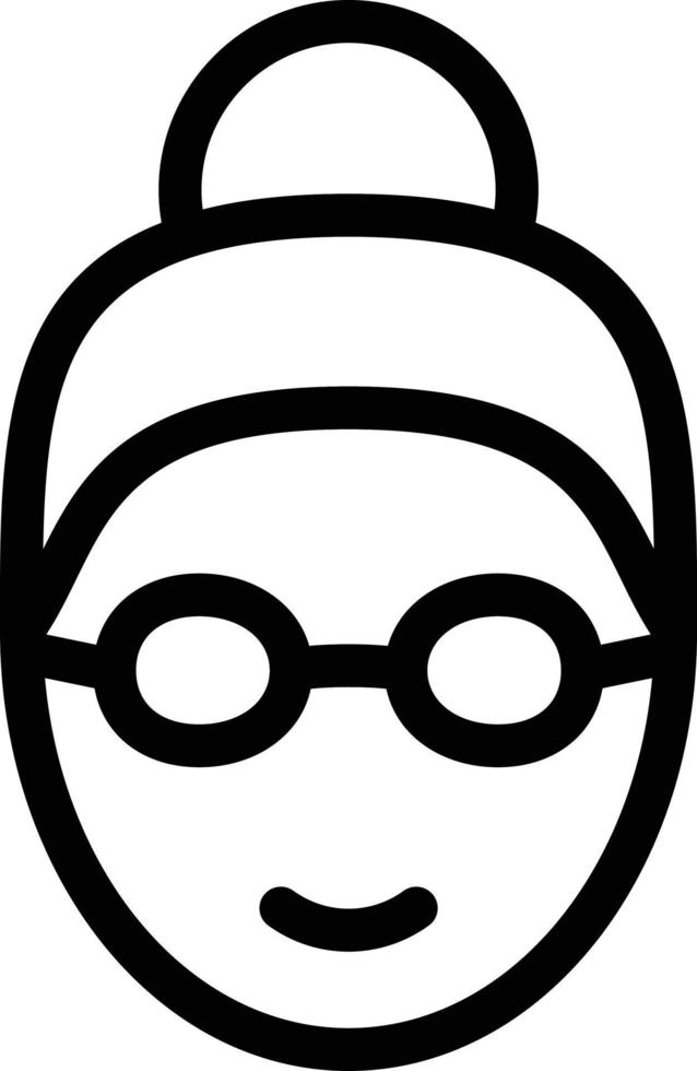old lady Vector illustration on a background. Premium quality symbols. Vector icons for concept or graphic design.