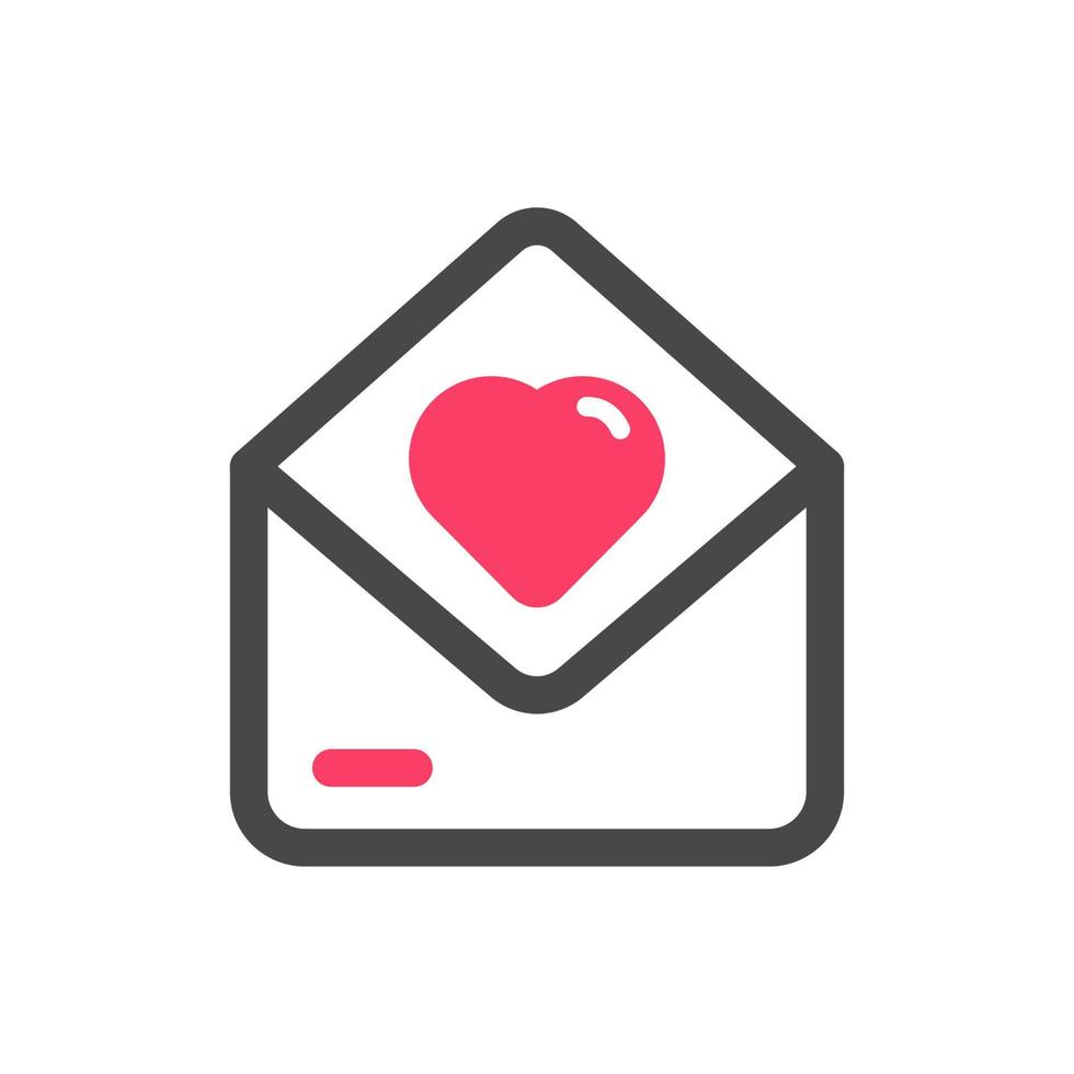 Envelope with Heart Illustration vector