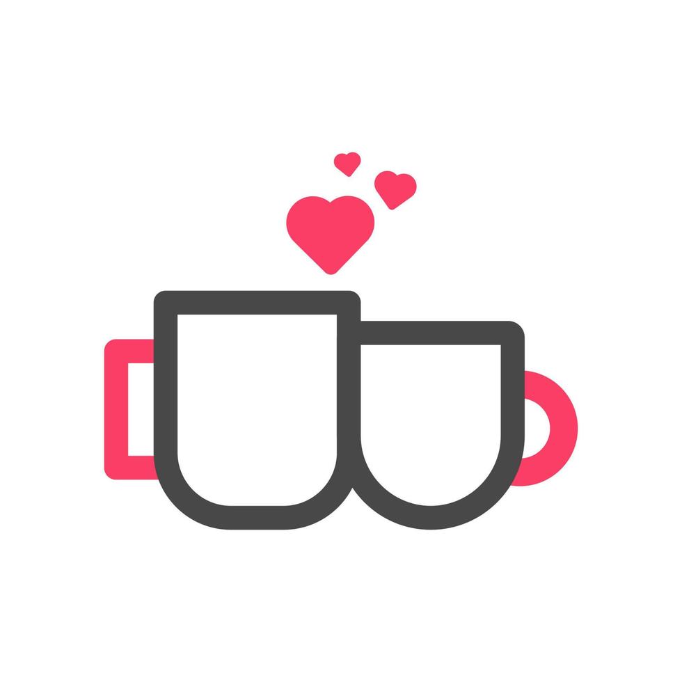 cup of coffee with heart vector