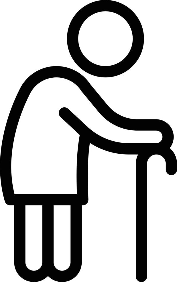 elderly Vector illustration on a background. Premium quality symbols. Vector icons for concept or graphic design.