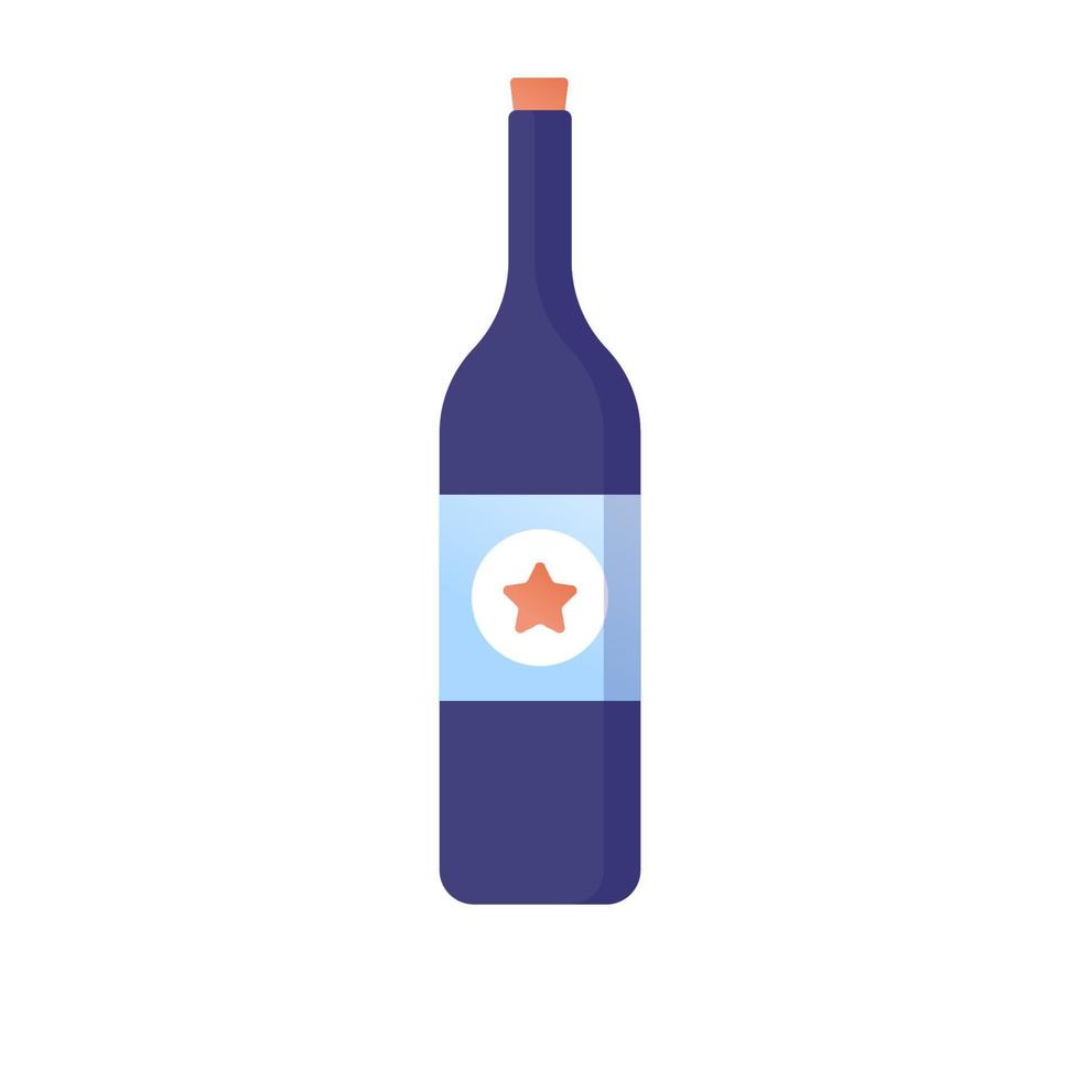 a bottle of drink illustration vector