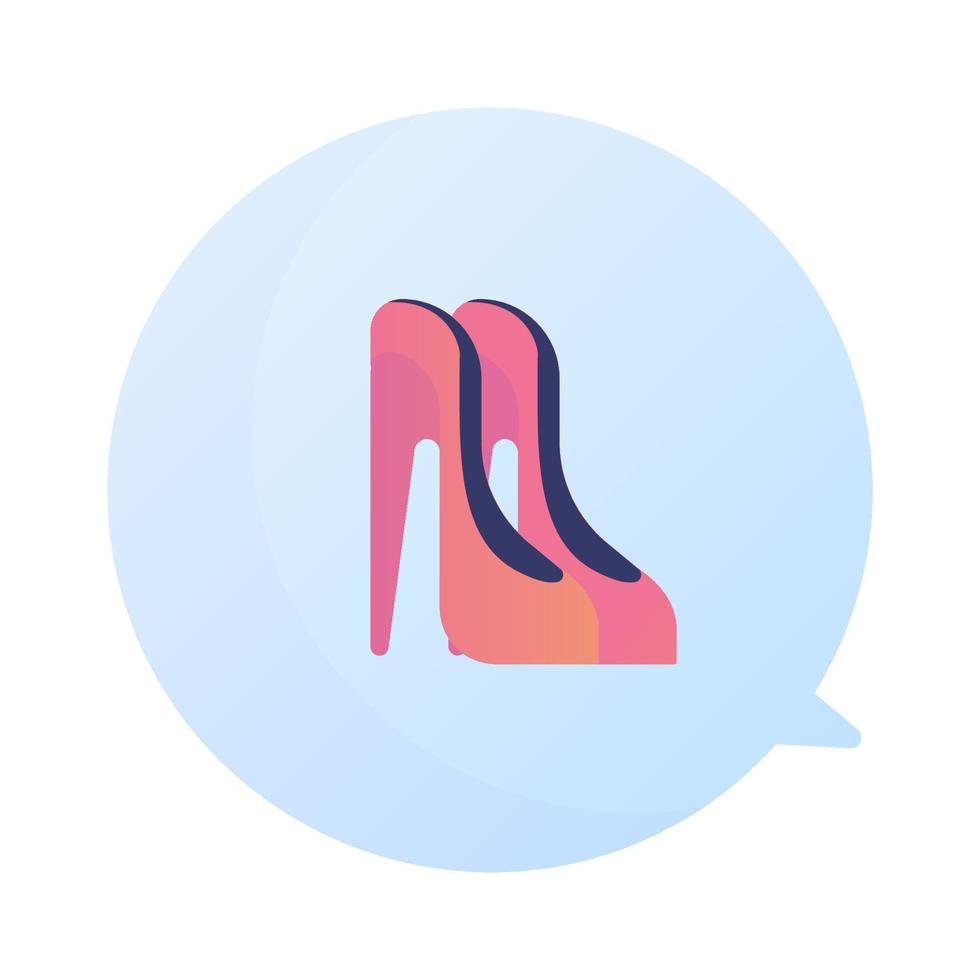 High Heels Logo Illustration vector