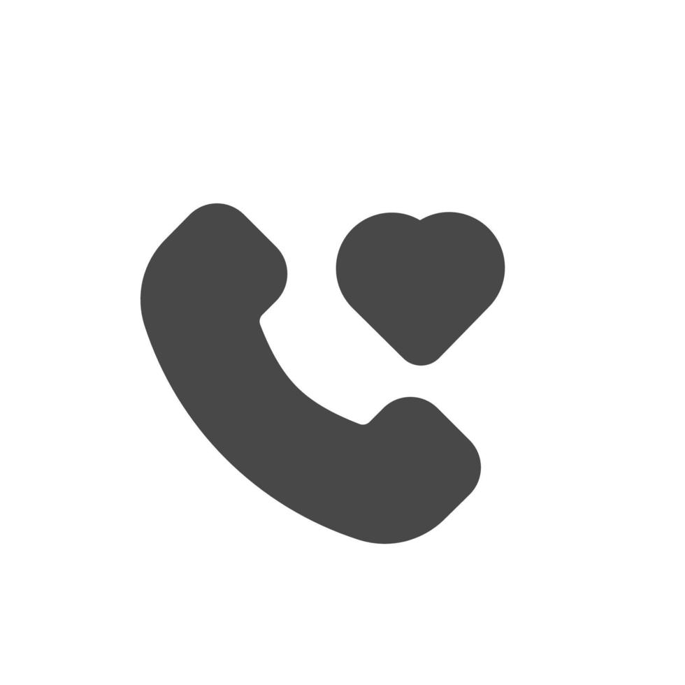 Calling couple with Love vector