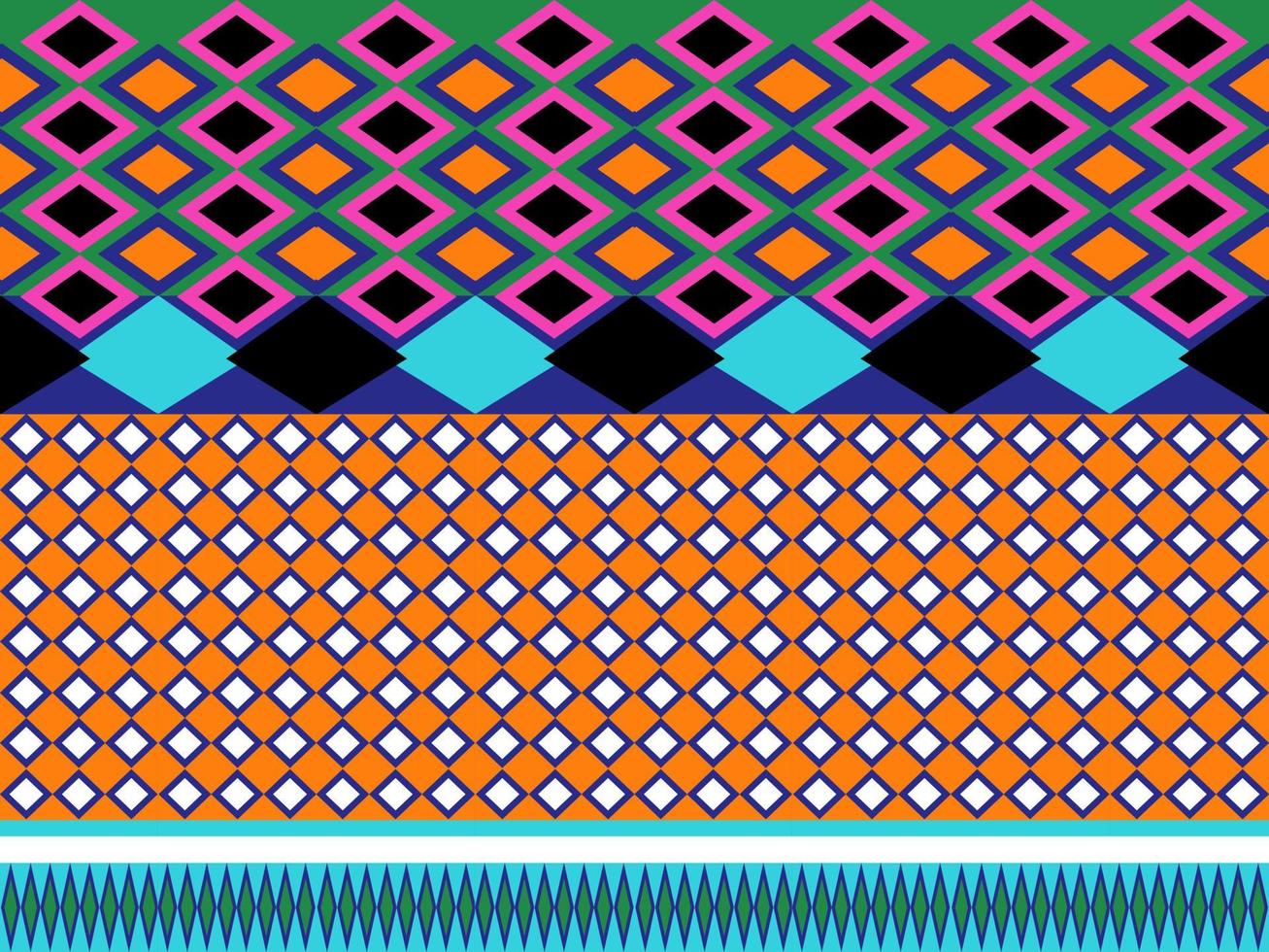 patrón transparente colorido étnico africano vector