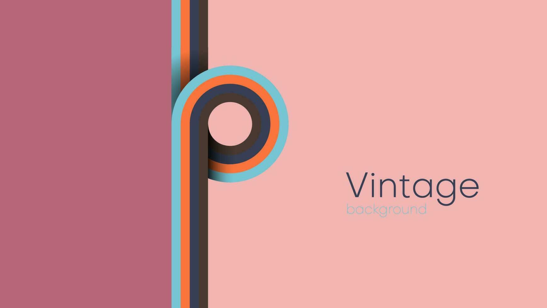 Ilustración de vector de fondo abstracto retro vintage