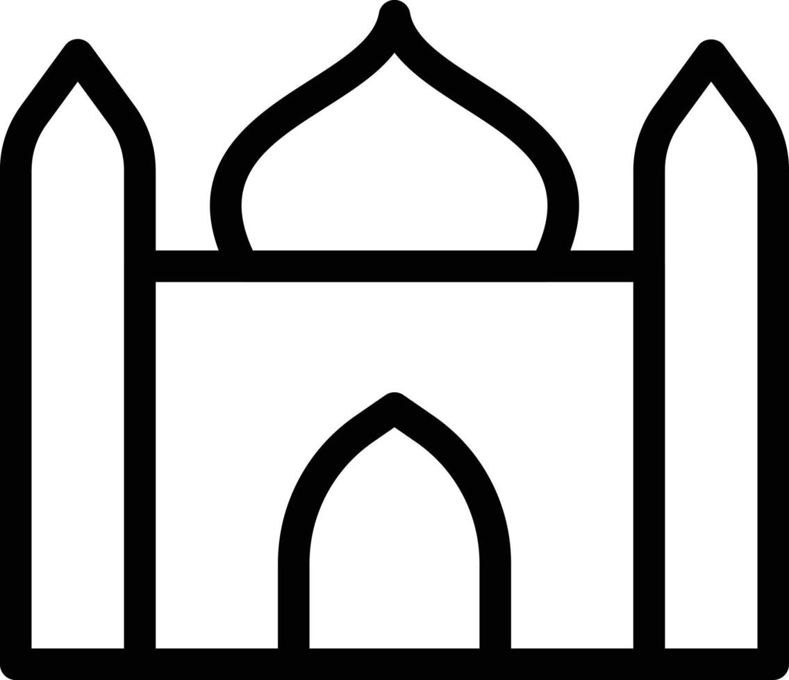 mosque Vector illustration on a background. Premium quality symbols. Vector icons for concept or graphic design.