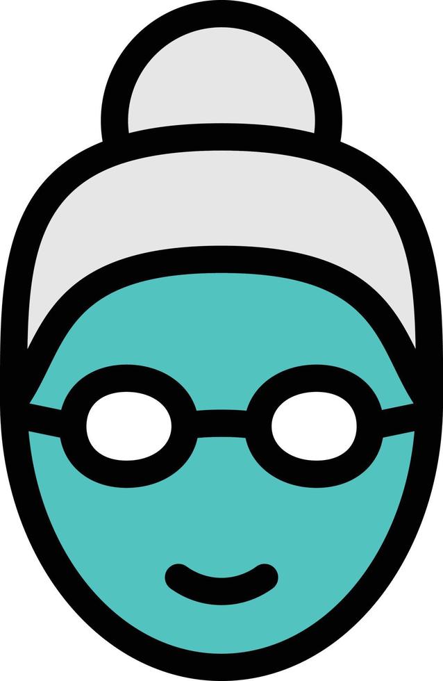 old lady Vector illustration on a background. Premium quality symbols. Vector icons for concept or graphic design.