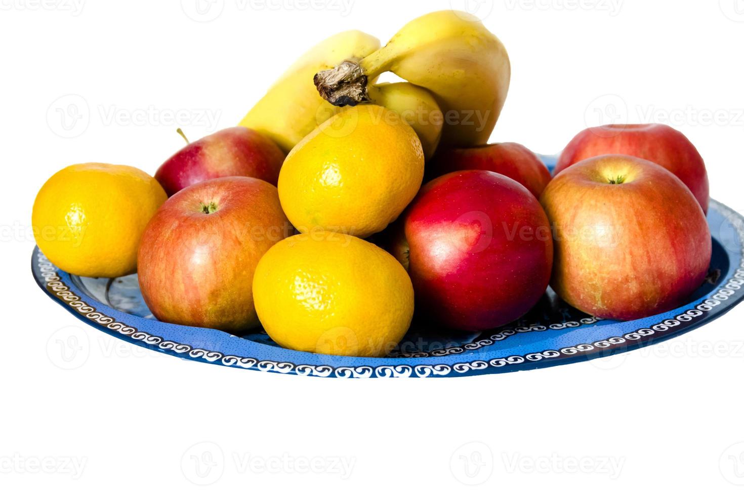 Fruits isolated on white, closeup photo