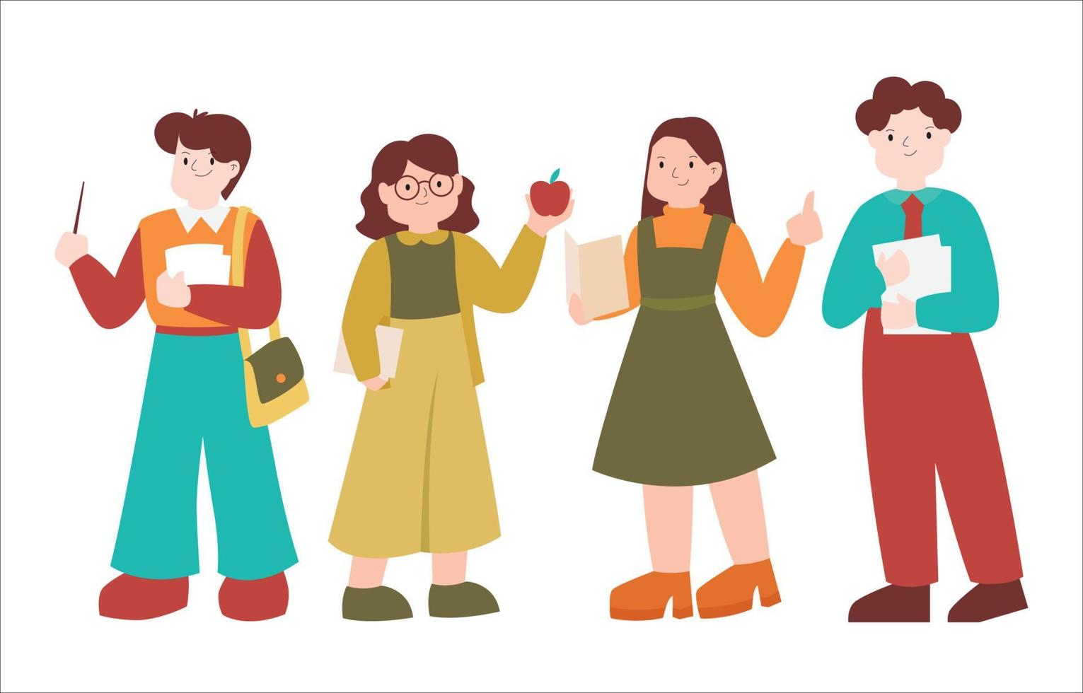 Happy Teacher's Day Character vector