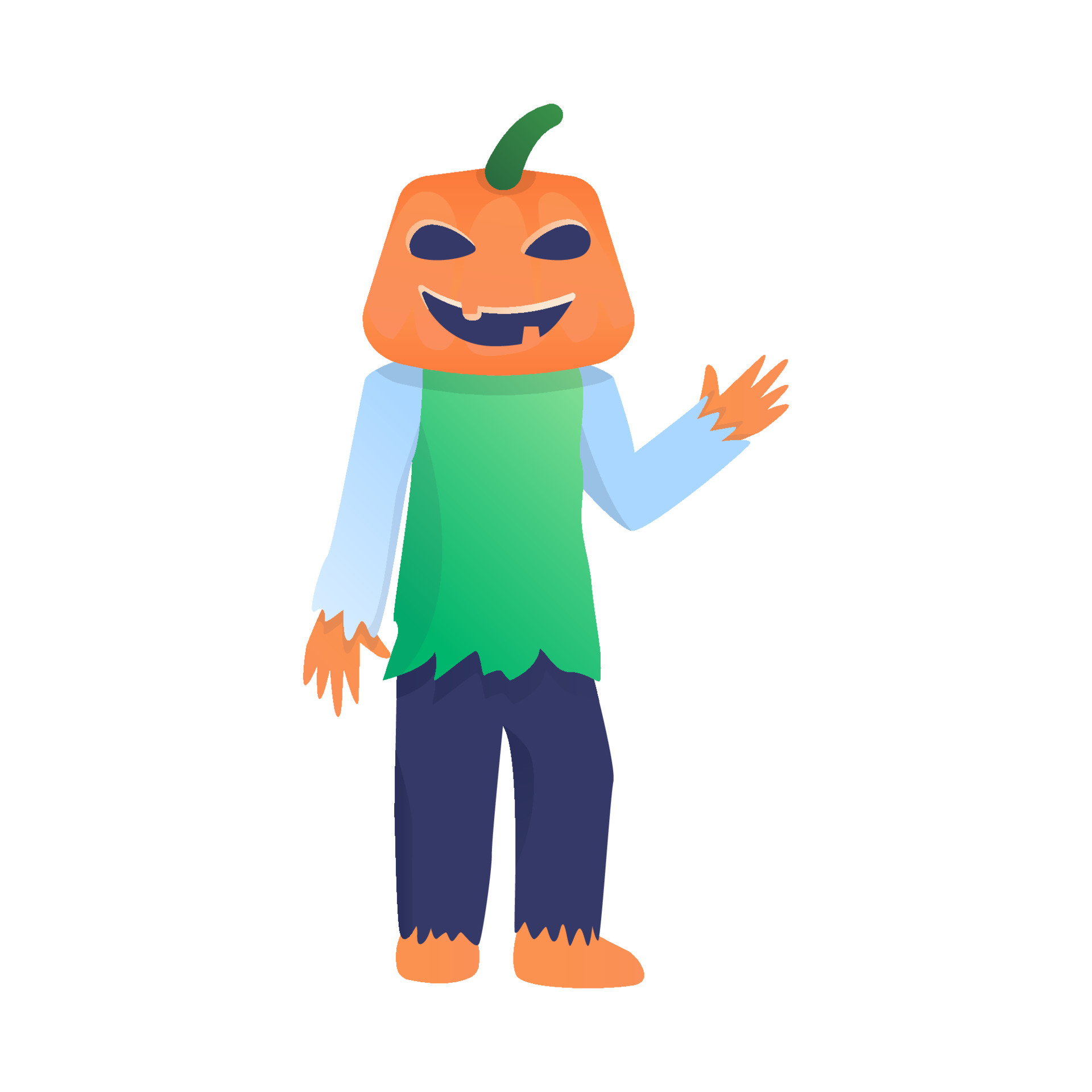 Standing Pumpkin Man 5891130 Vector Art at Vecteezy