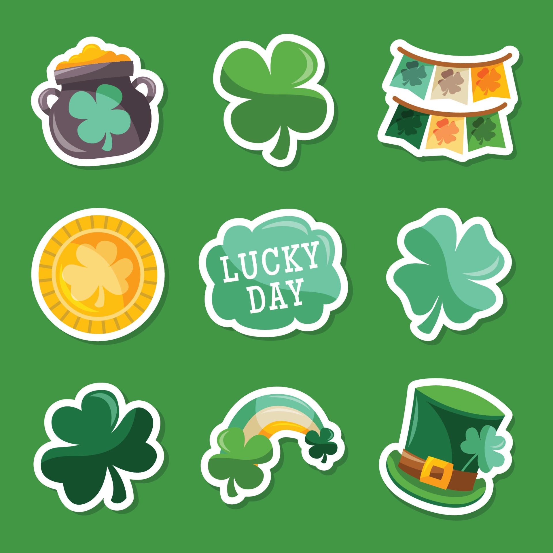 st patricks day stickers for photos