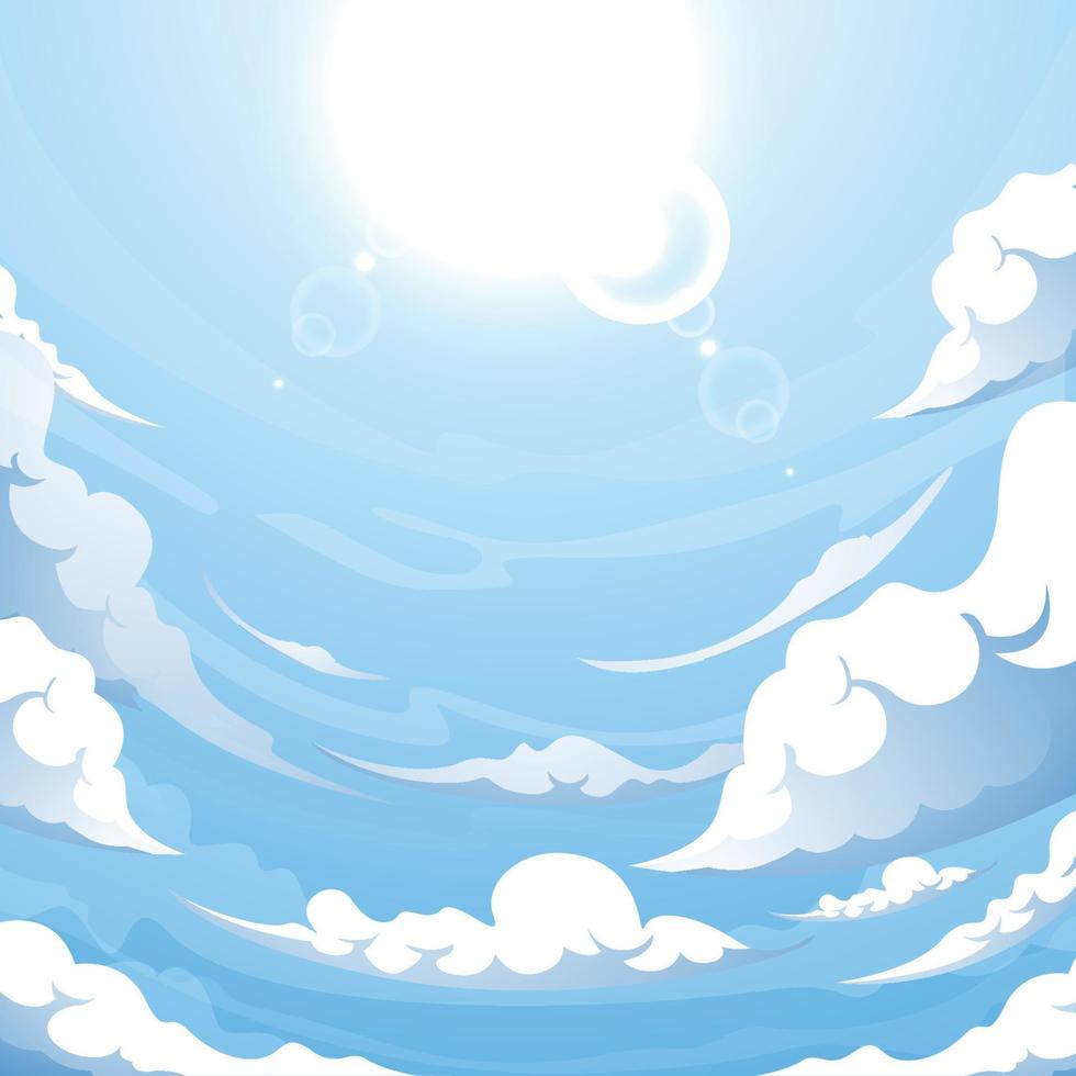 Blue Sky Background Concept vector