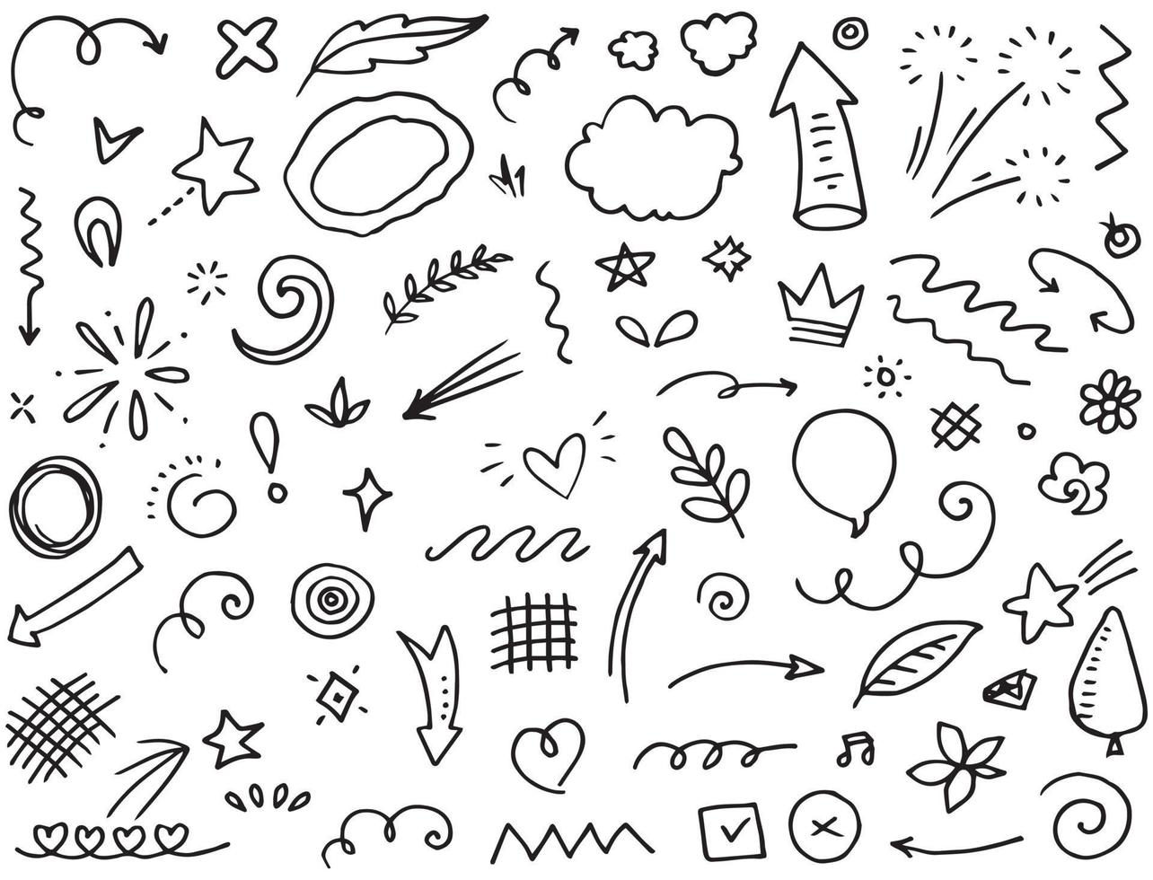 Hand Drawn Elements Vector Art, Icons, and Graphics for Free Download