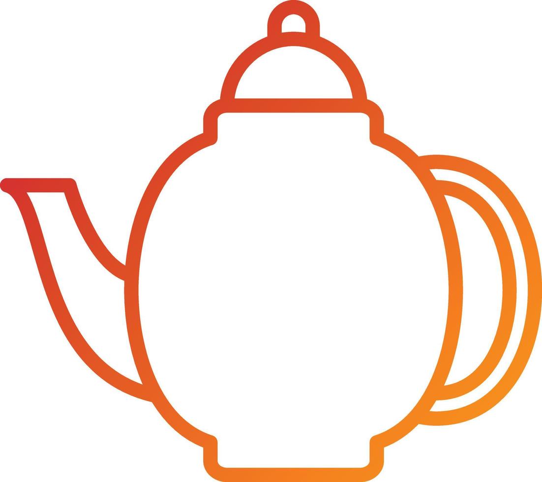 Tea Pot Icon Style vector