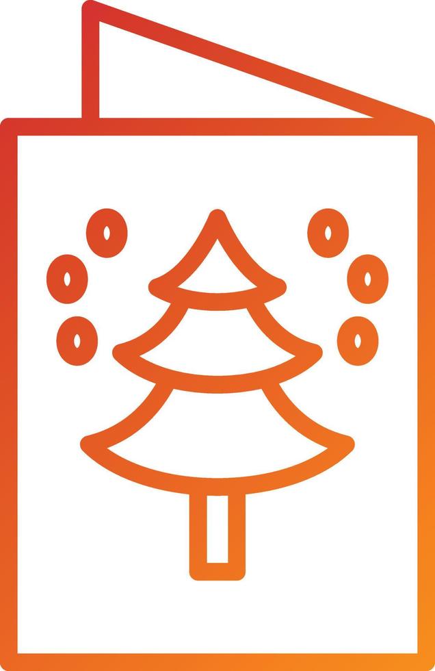 Christmas Card Icon Style vector