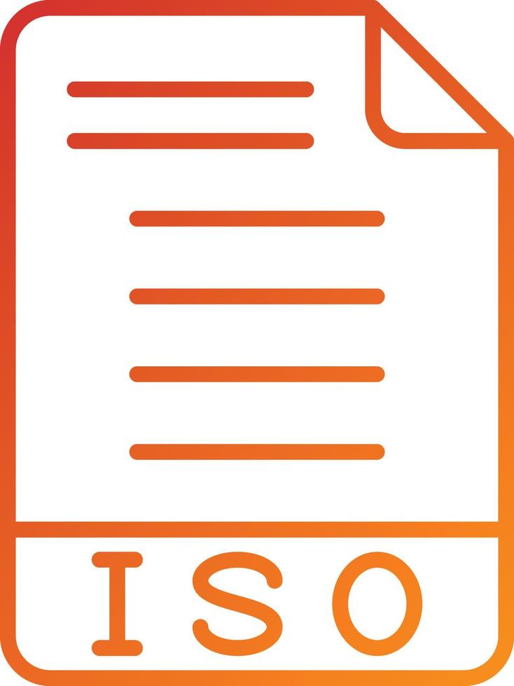 ISO Icon Style vector