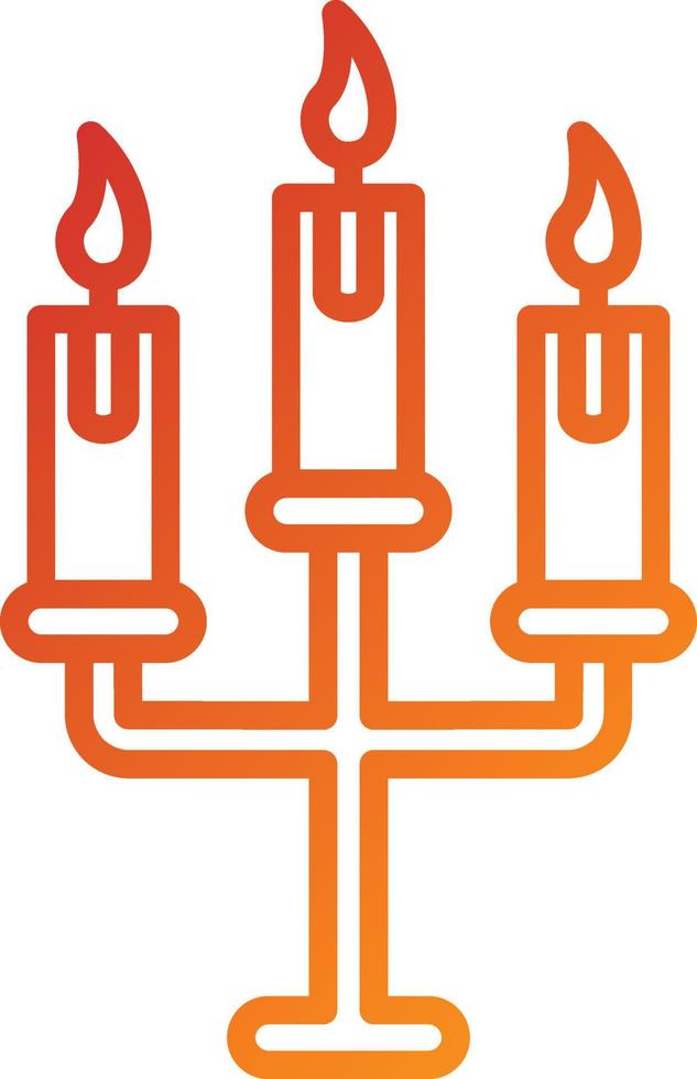 Wedding Candle Icon Style vector