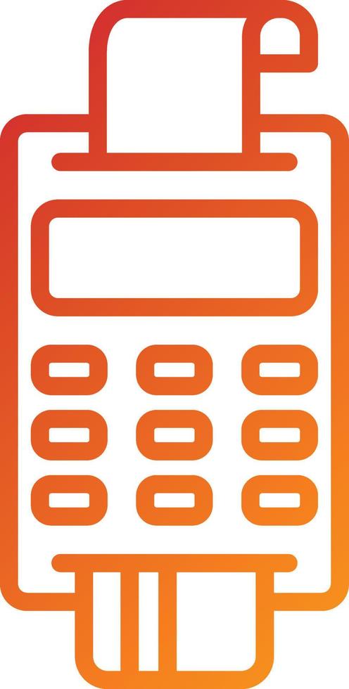 Pos Terminal Icon Style vector