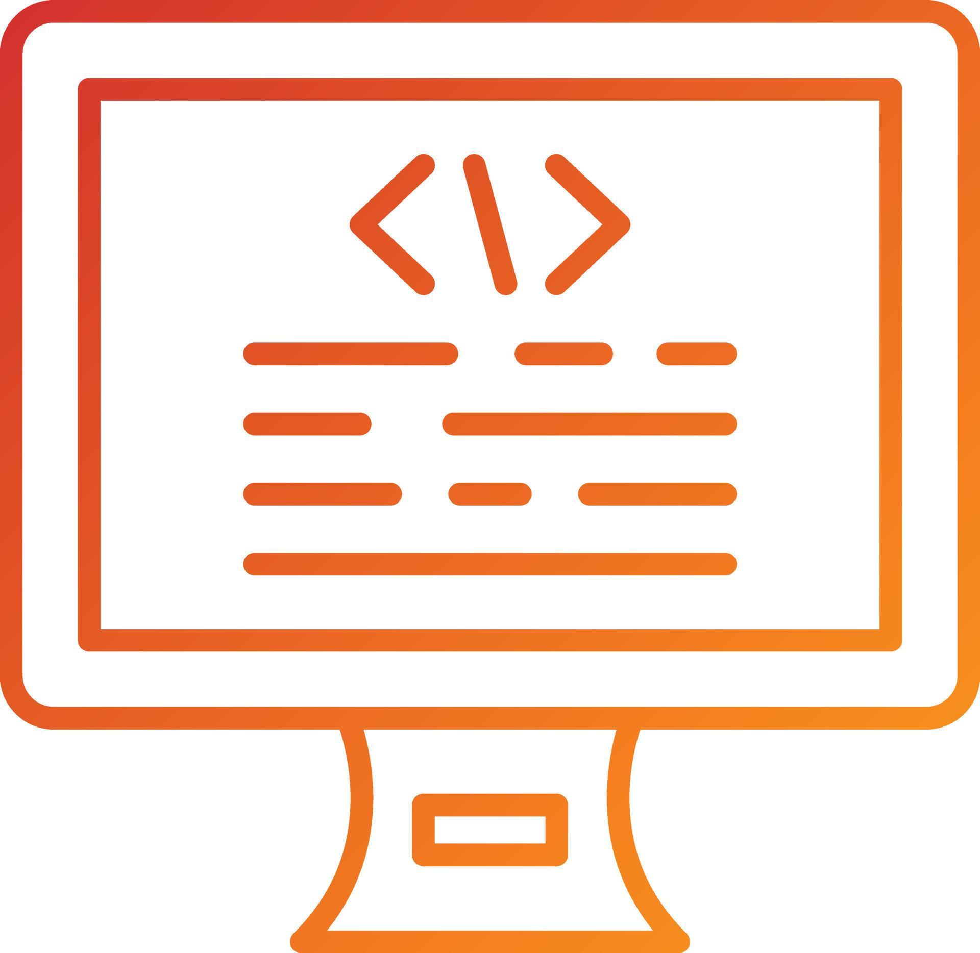 Coding Icon Style 5891939 Vector Art at Vecteezy