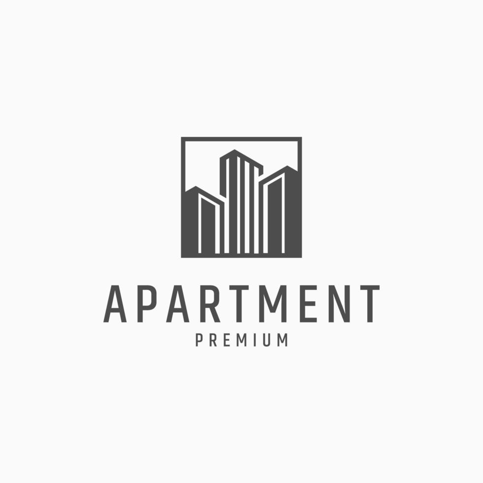 Apartment logo icon design template vector