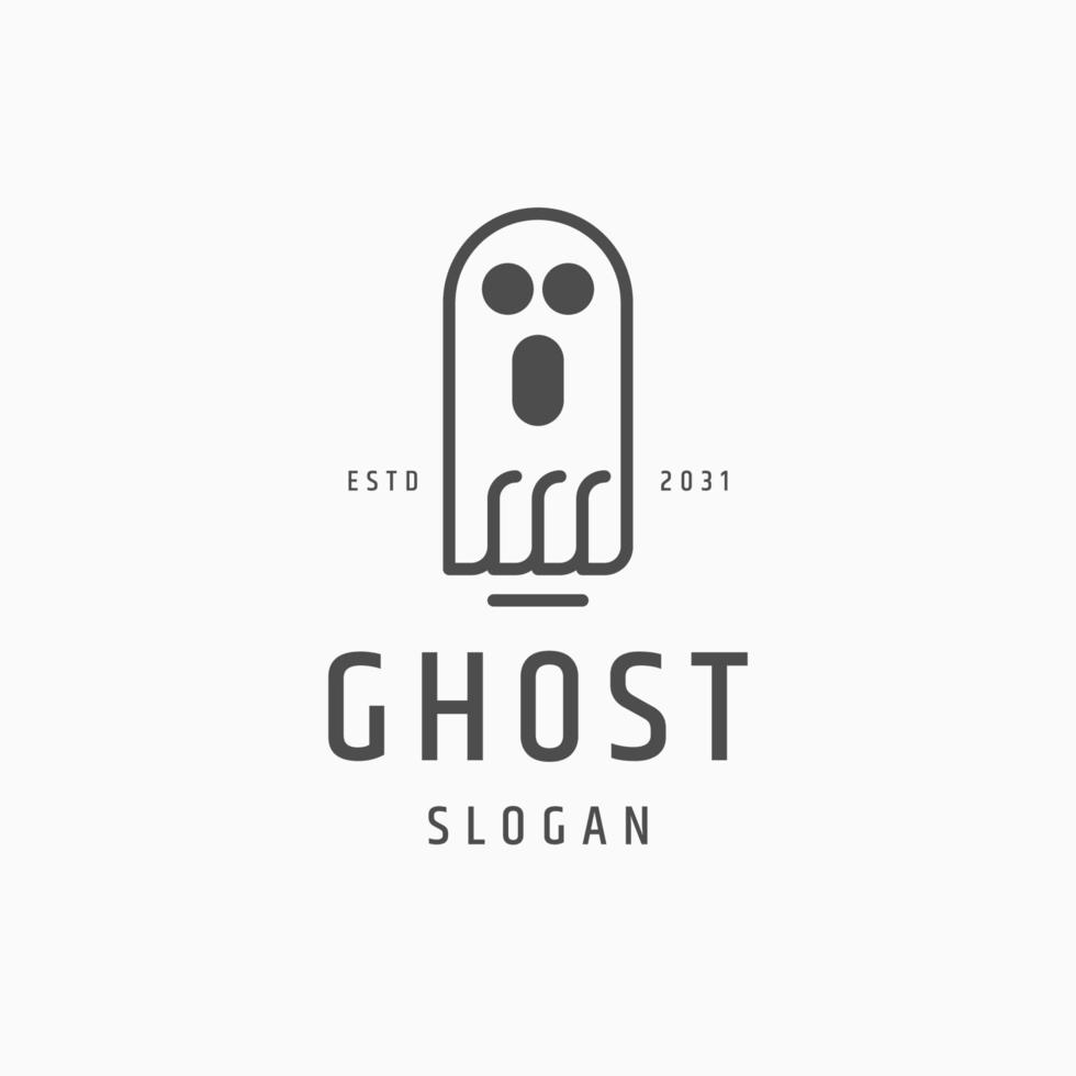 Ghost logo icon design template vector