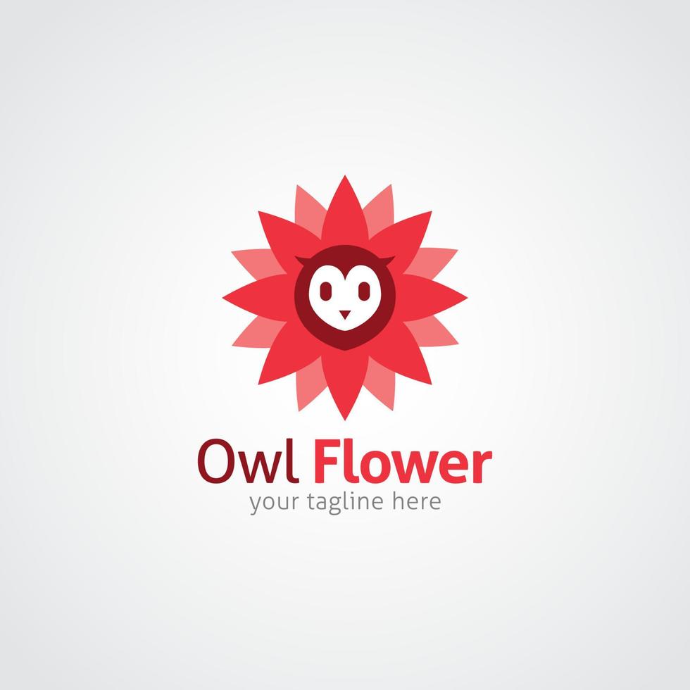 Owl logo vector design illustration