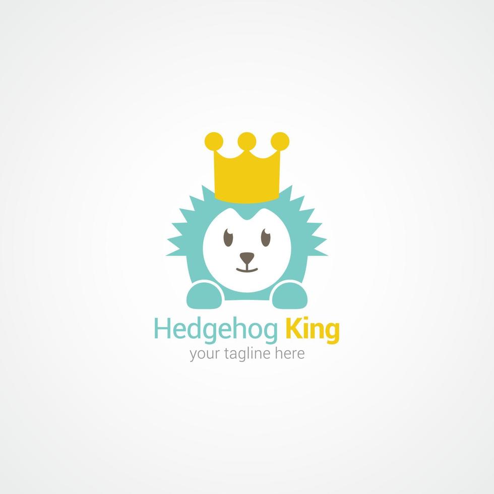 Hedgehog logo vector design illustration