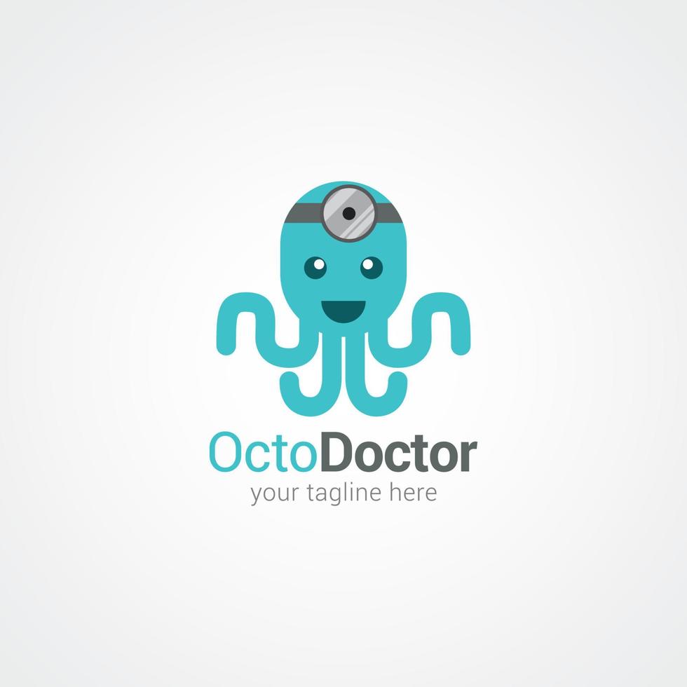 Octopus logo vector design illustration