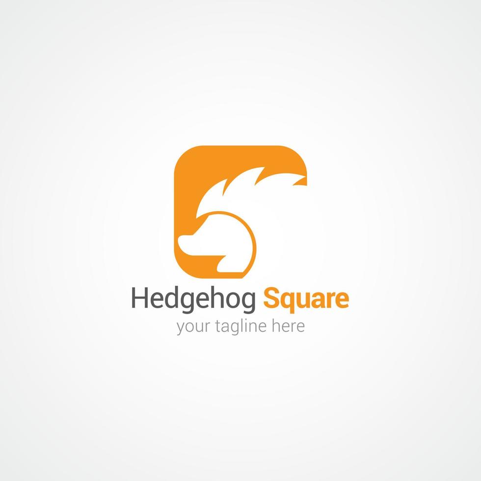 Hedgehog logo vector design illustration