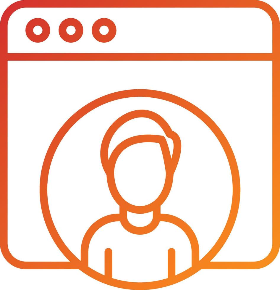 Web User Icon Style vector