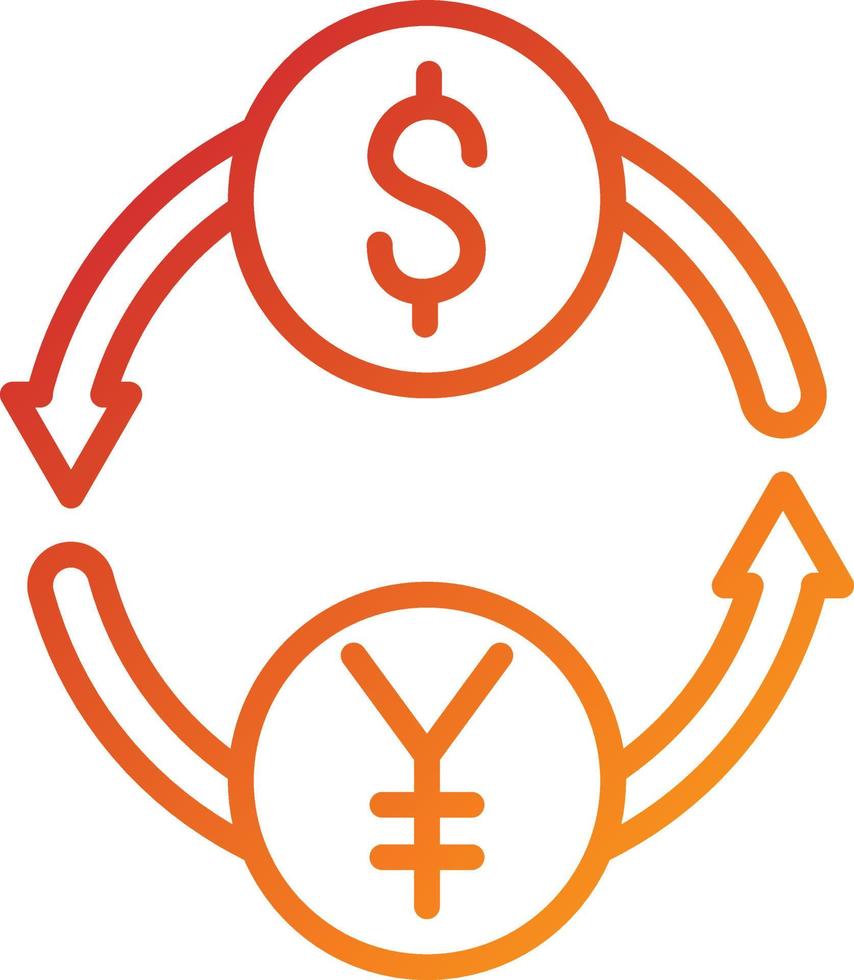 Exchange Rate Icon Style vector