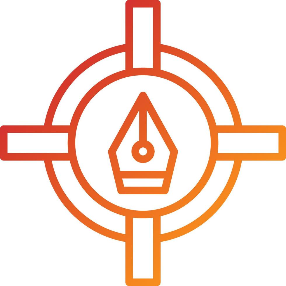 Target Icon Style vector