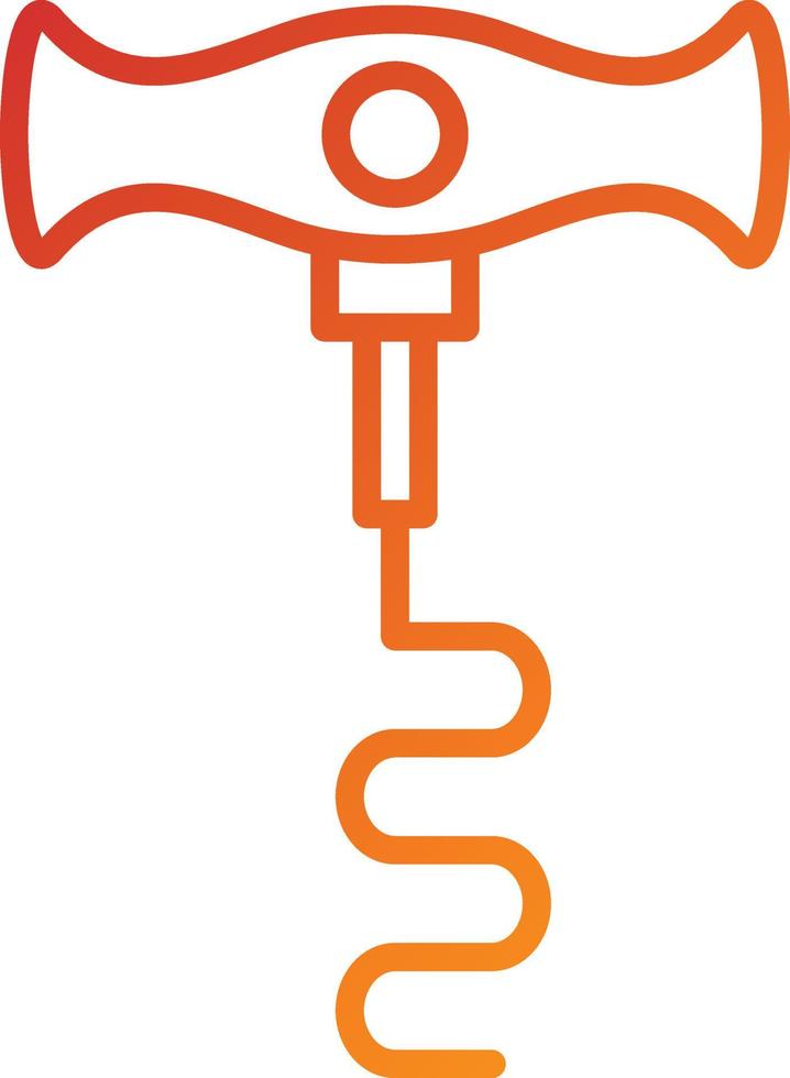 Corkscrew Icon Style vector