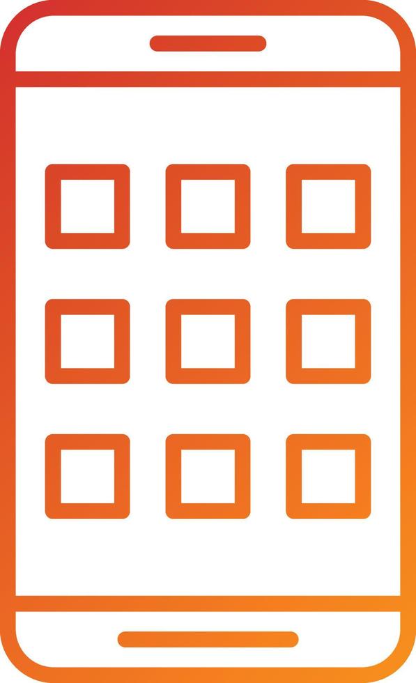 Mobile Apps Icon Style vector