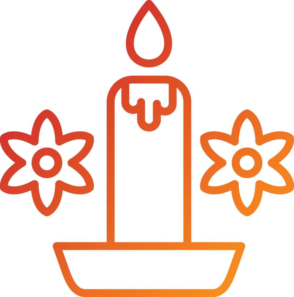 Scented Candle Icon Style vector