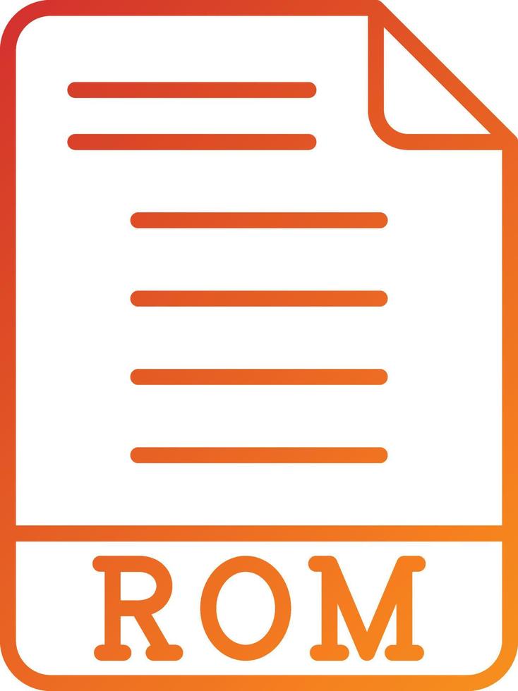 ROM Icon Style vector