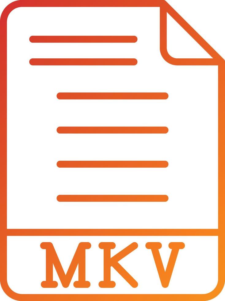 MKV Icon Style vector