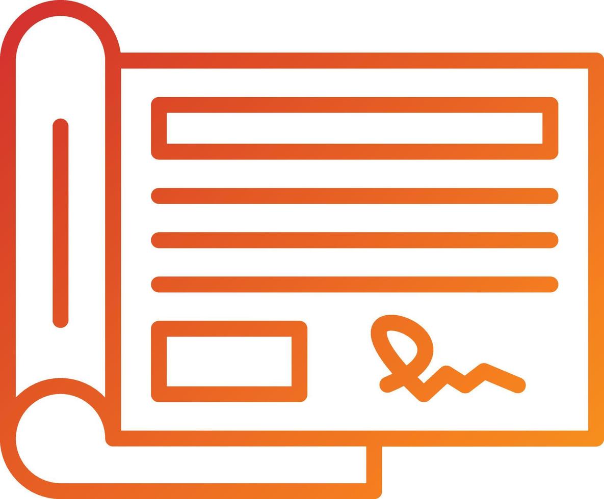 Cheque Book Icon Style vector