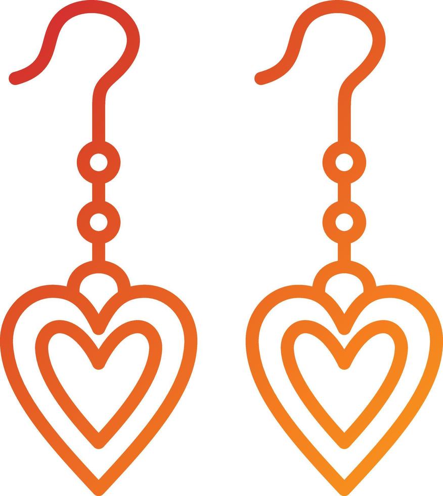 Earrings Icon Style vector